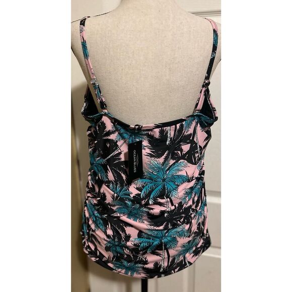 Ocean Blues Tankini Top Only Size 3XL - Picture 2 of 5